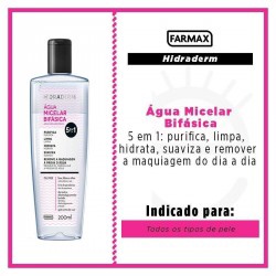 Agua Micelar Bifasica 5em1 200ml Farmax
