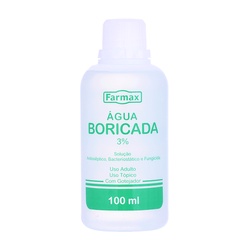 Agua Boricada 100ml Farmax