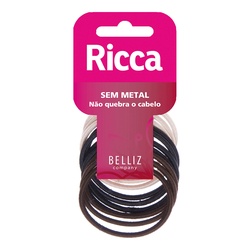 Elastico P/cabelo Ricca C/10un Ref 892