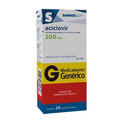 Aciclovir 200mg 25cpr Sandoz