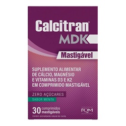 Calcitran Mdk Mastigavel Menta 60cpr