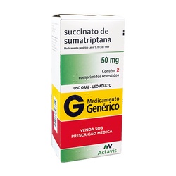 Sumatriptana 50mg 02cpr Arrow Actavis