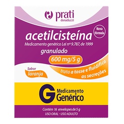 Acetilcisteina 600mg 16env 5g Prati