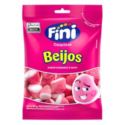 Fini Gelatinas Beijos Morango 90g