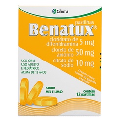 Benatux Pastilha Mel Limao C/12und