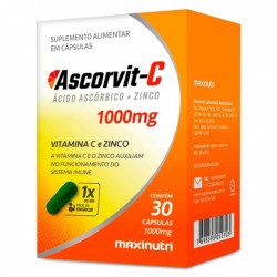 Ascorvit C 1000mg+zinco 30caps Maxinutri
